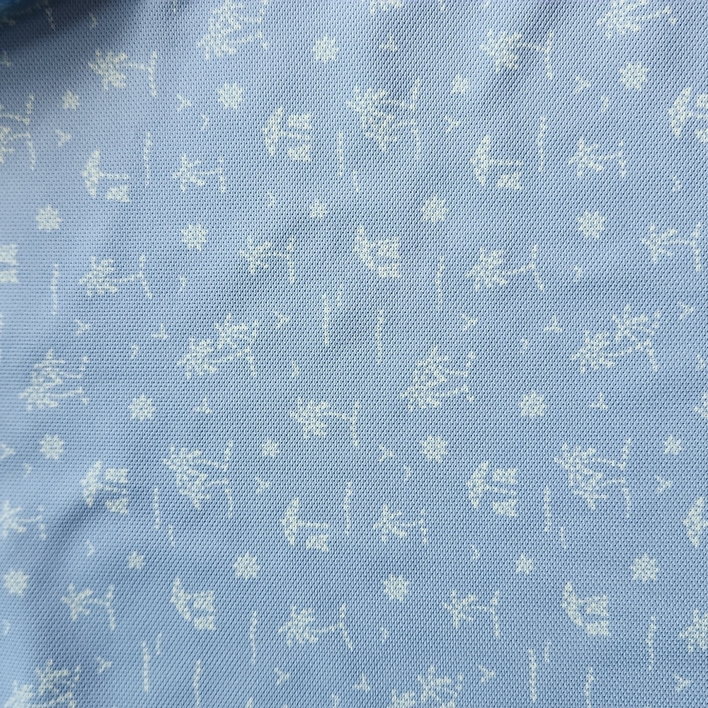 Peter Millar Shark Tooth Island Performance Mesh Polo in Cottage Blue - Picture 14 of 15
